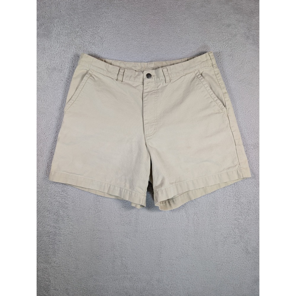 Patagonia Mens Stand Up Shorts Khaki Tan Organic Cotton Canvas 38 STY57227